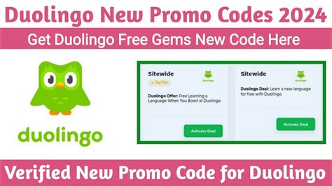 duolingo gem promo code 2023  The latest visit for Duolingo discounts was 25 minutes ago